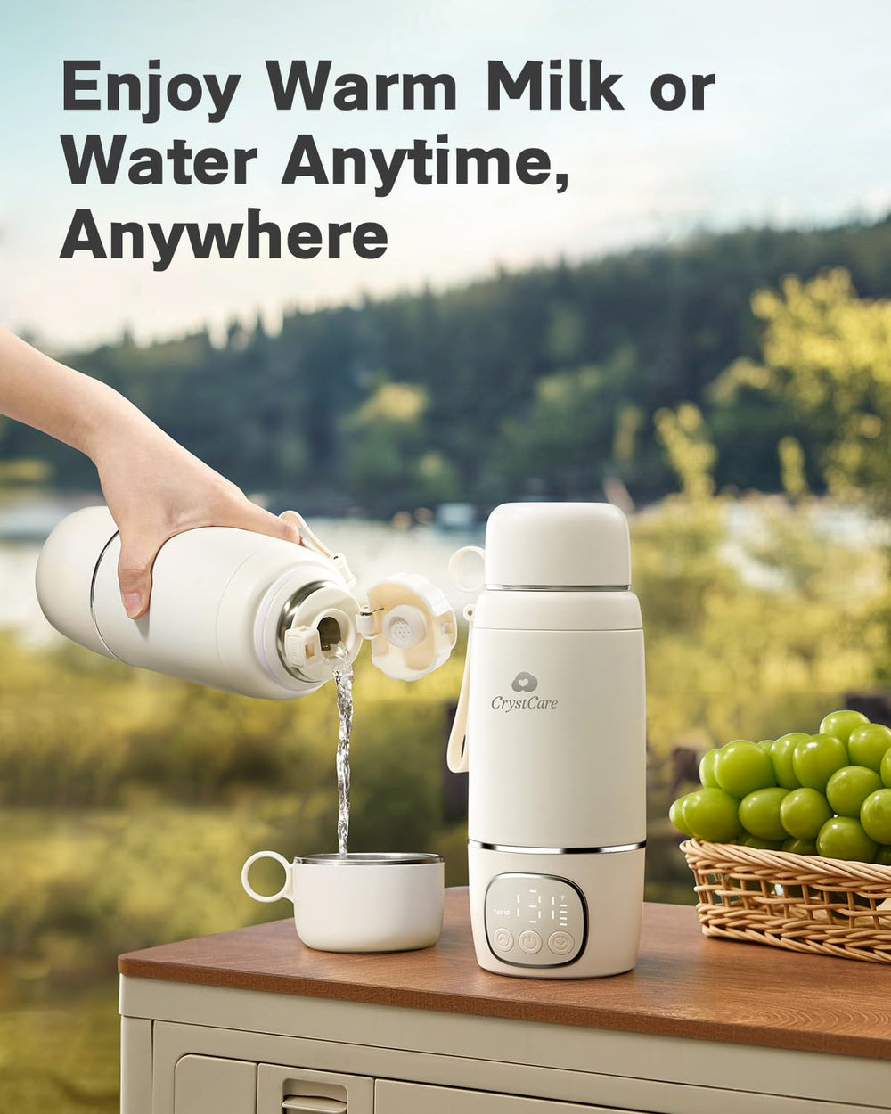 CrystCare 316L stainless steel interior supports clean-tasting milk and durability.