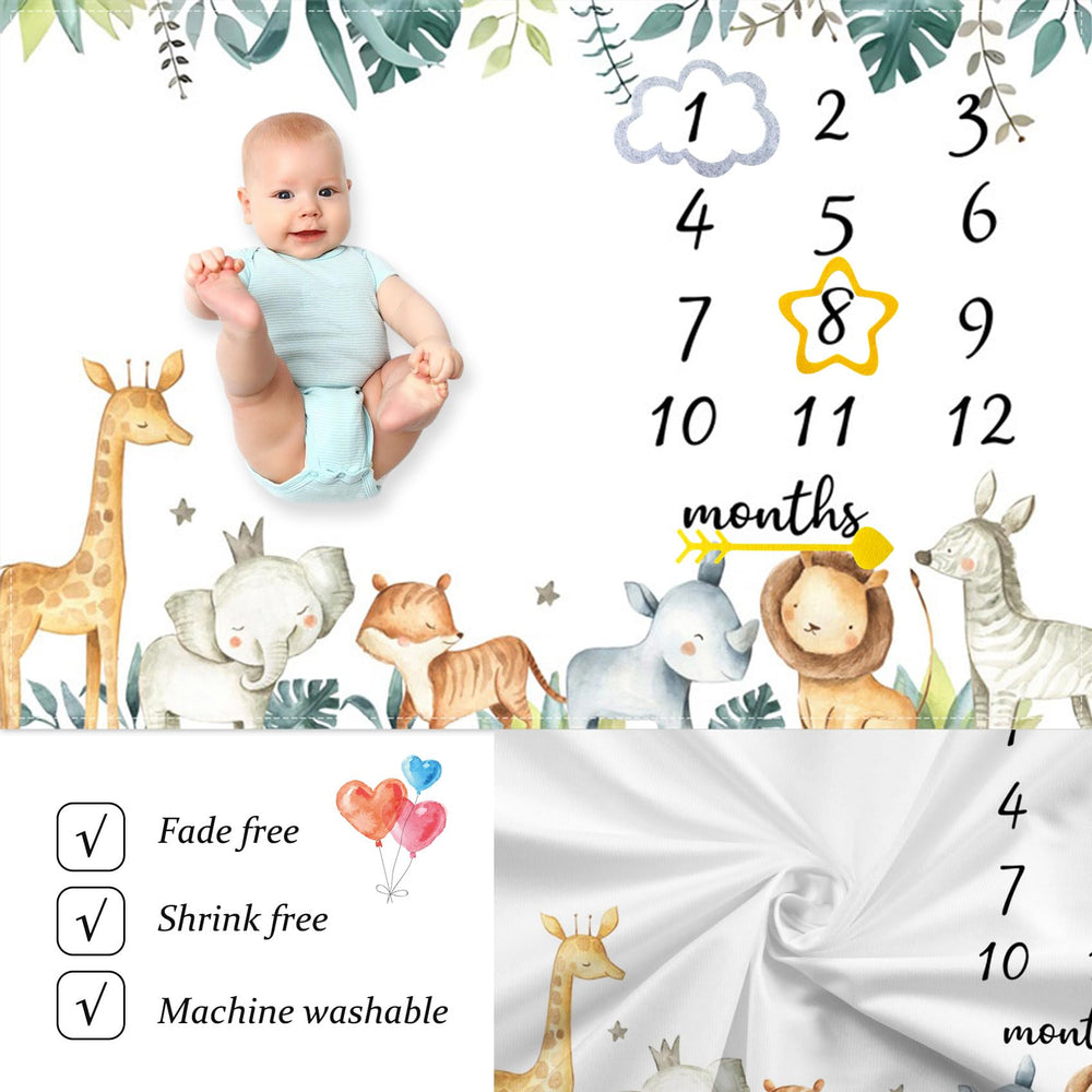 CSFOTO Jungle Animals makes a thoughtful neutral baby shower gift
