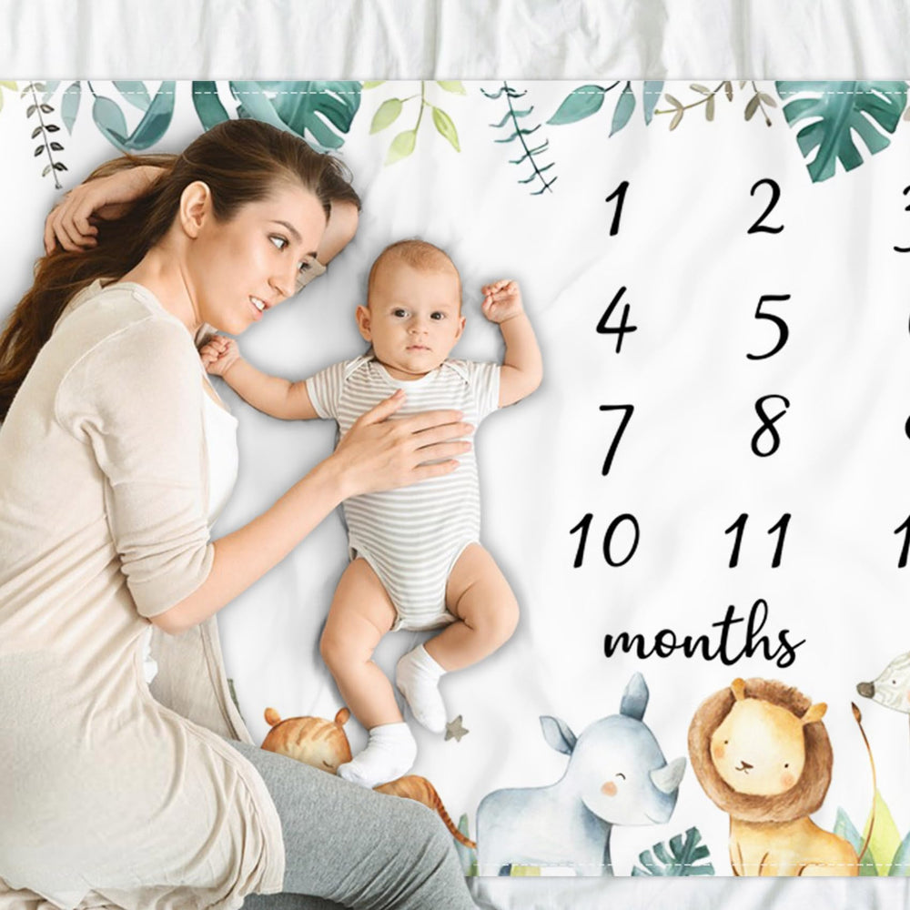 CSFOTO Jungle Animals safari-inspired neutral design fits any nursery