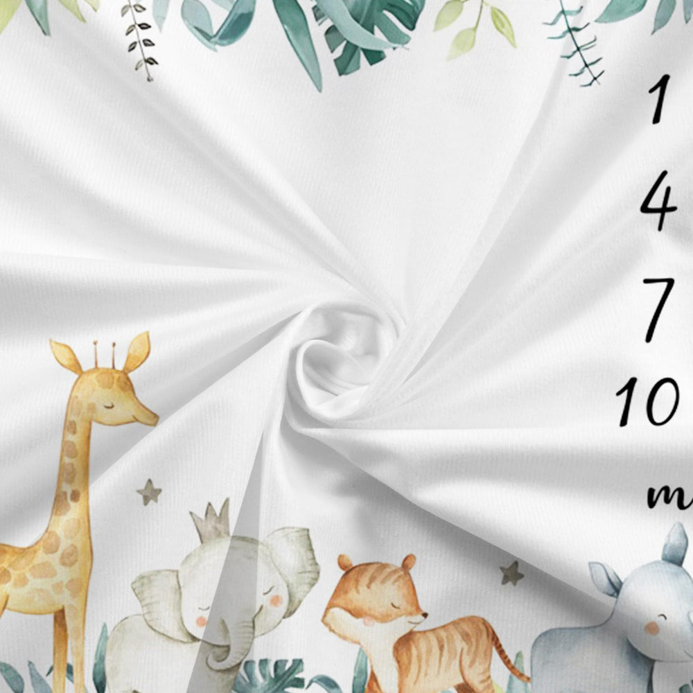 CSFOTO milestone blanket stays wrinkle-free and machine washable for easy care
