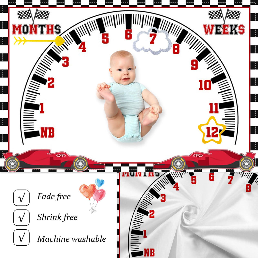 CSFOTO milestone blanket doubles as a play mat for crawling and playtime.