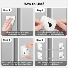 CTEOUNPT Fridge Lock uses durable steel-wire with PVC coating for long-lasting security.