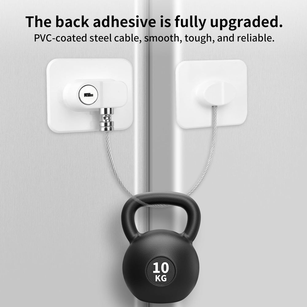 CTEOUNPT fridge lock installs on flat surfaces offering quick private storage protection.
