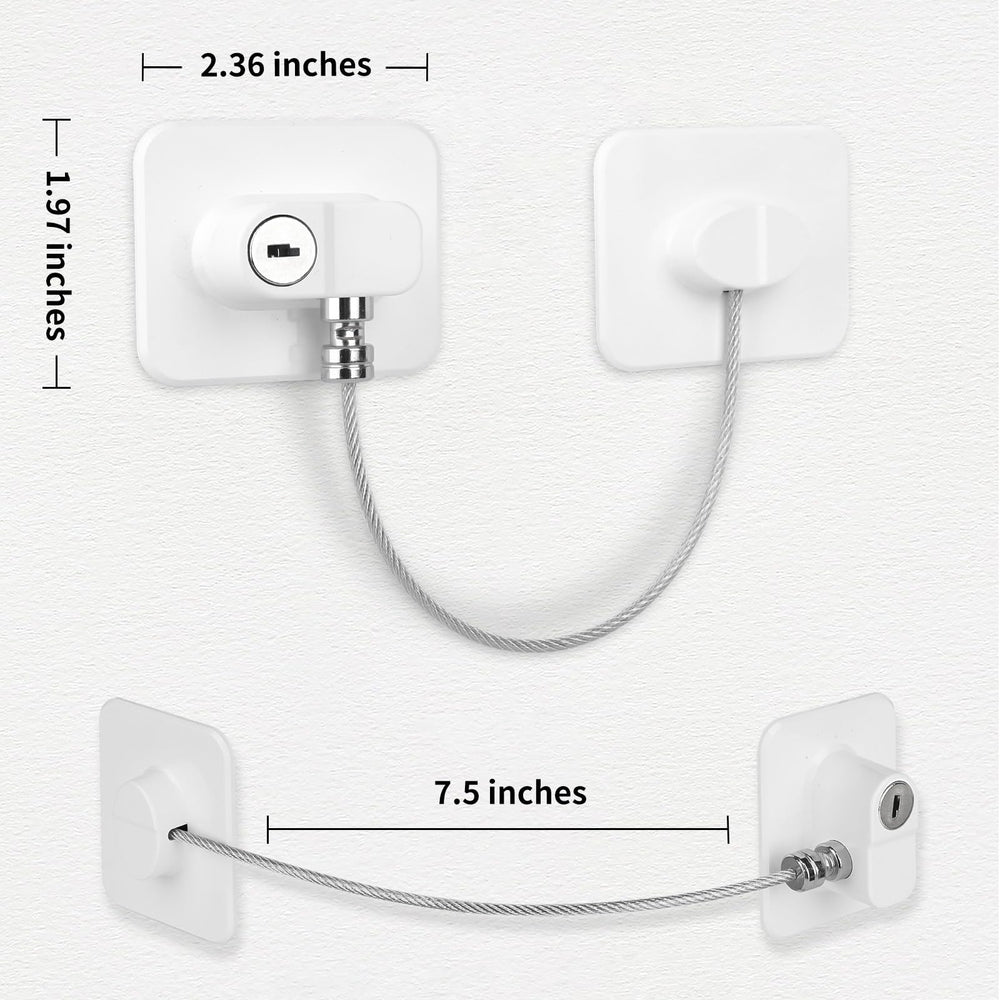 CTEOUNPT keyed cable lock focuses on safeguarding refrigerators and private items.