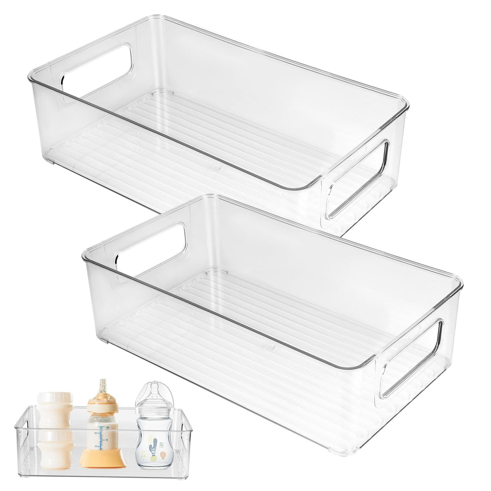CTTZCKJ baby bottle organizer on shelf for tidy nursery storage