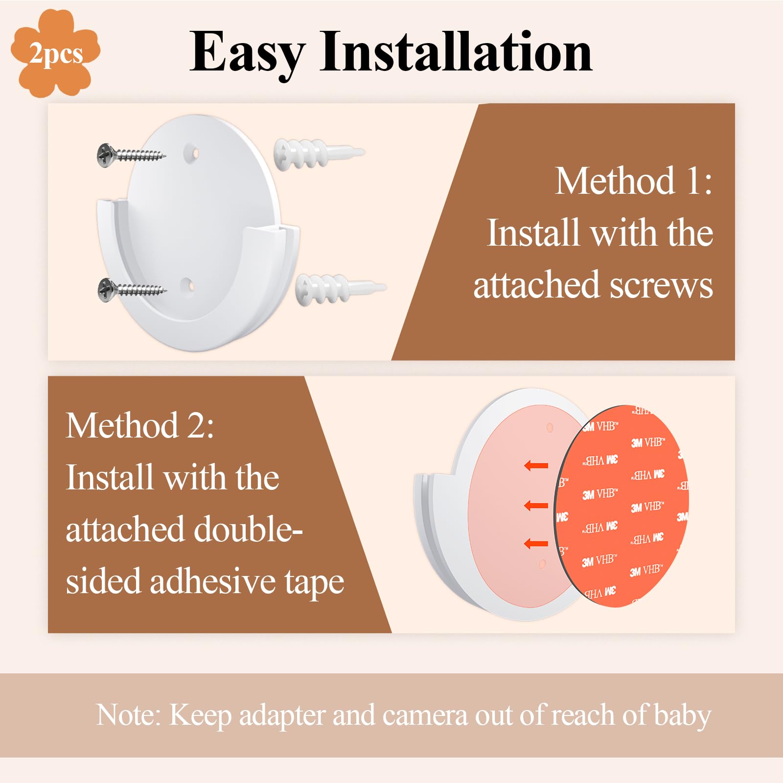 Simple installation process with clear mounting steps.