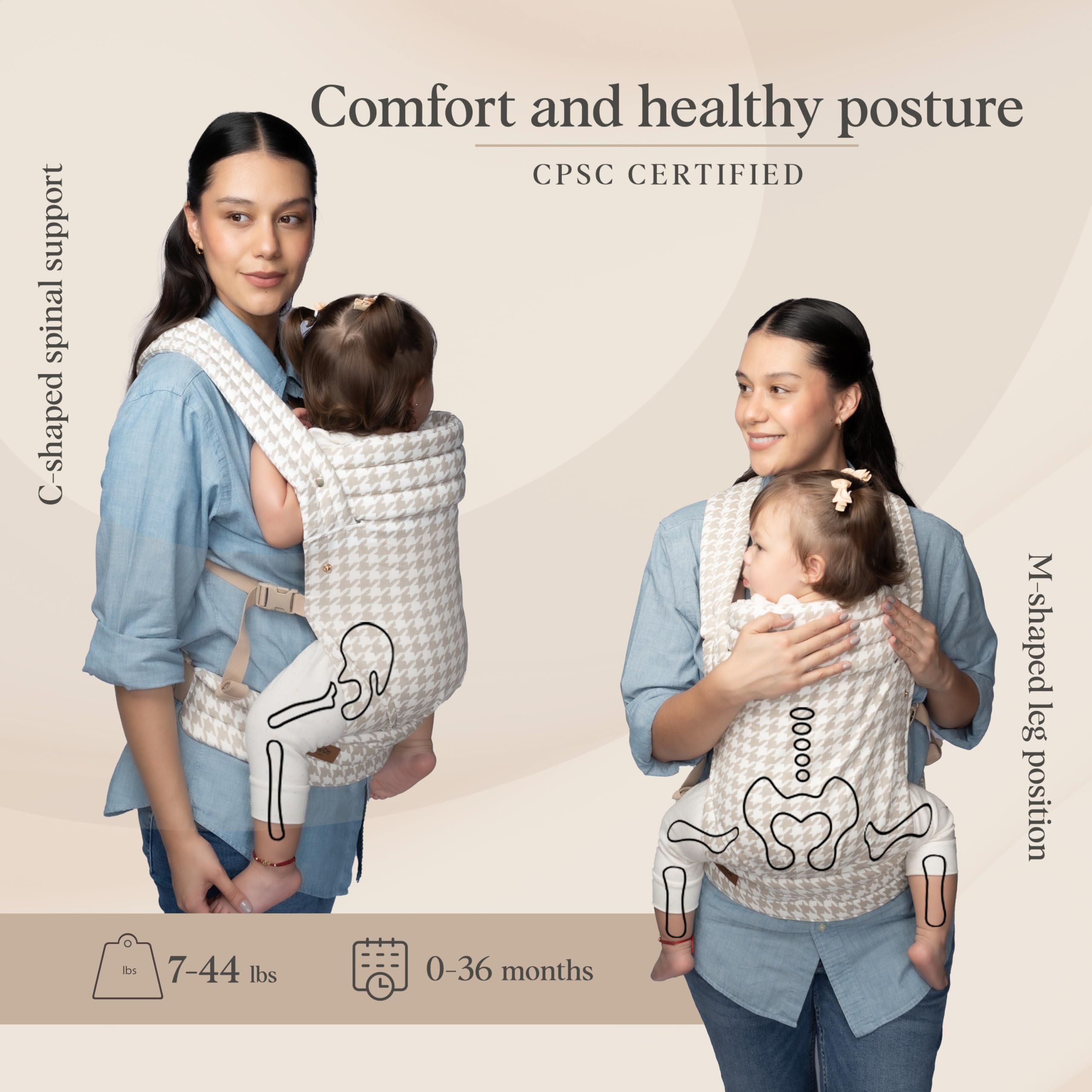Cub & Co Ergonomic Baby Carrier back carry for hands-free outings