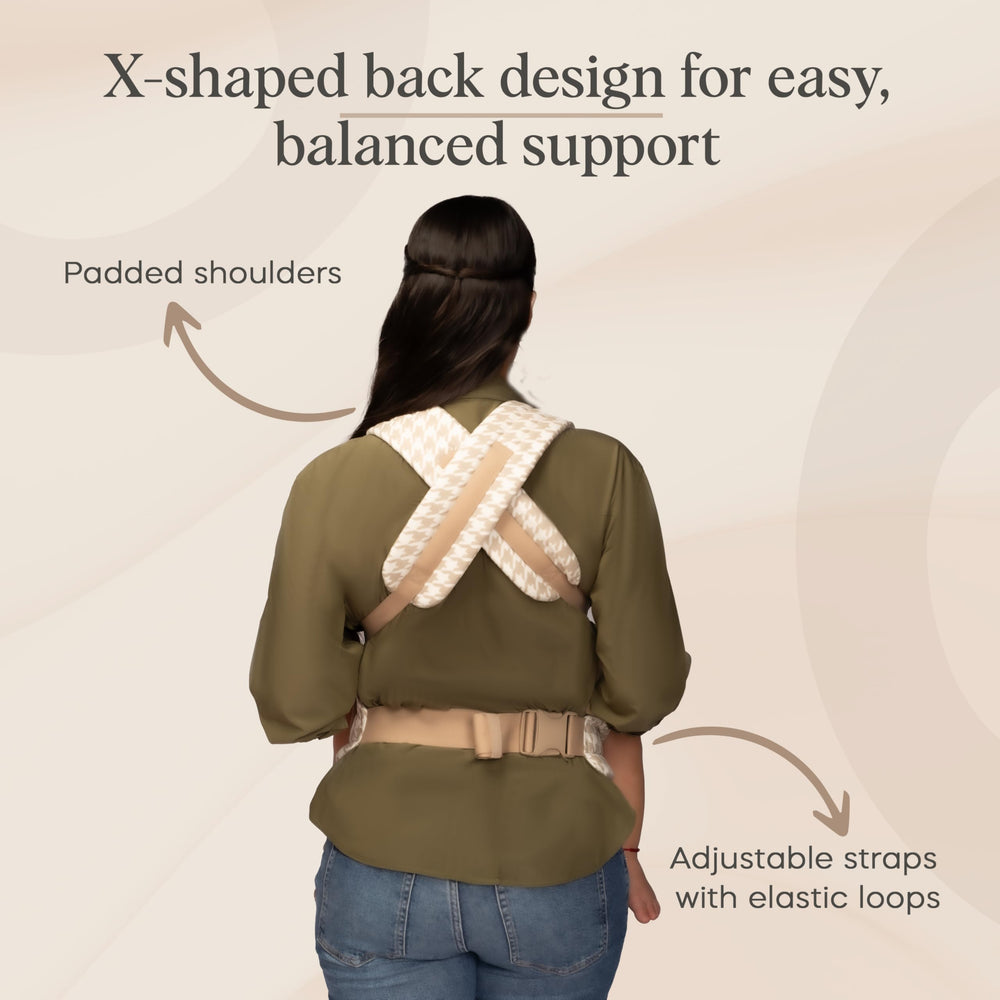 Cub & Co Ergonomic Baby Carrier hip carry promotes natural leg positioning