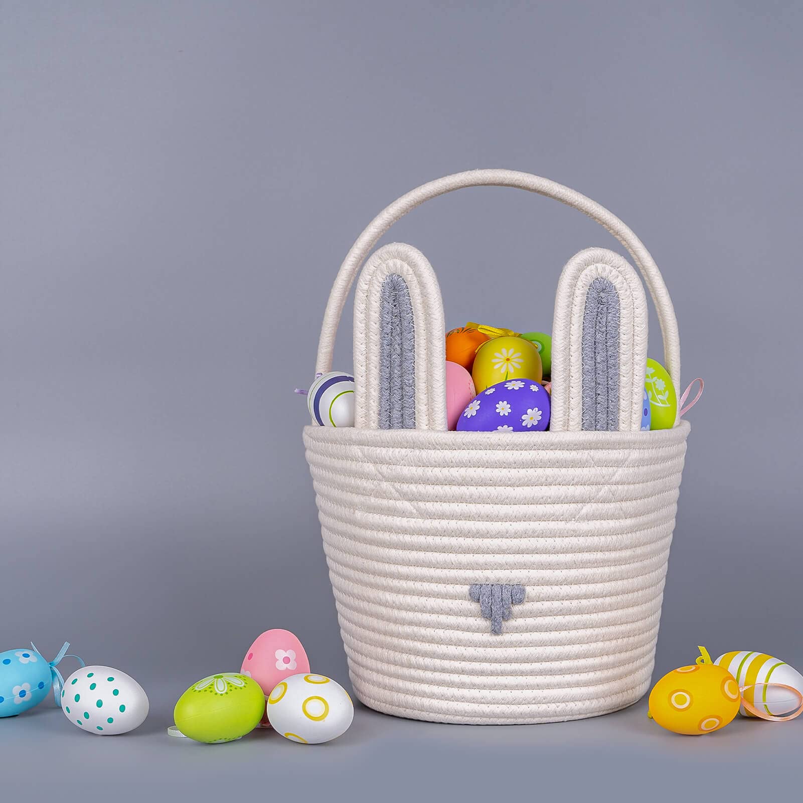 CubesLand basket decorative-table-display shows versatile Easter accent for home decorations.