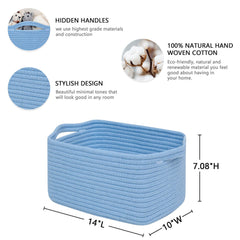 CubesLand blue rope closeup highlights soft texture and sturdy construction for everyday use.