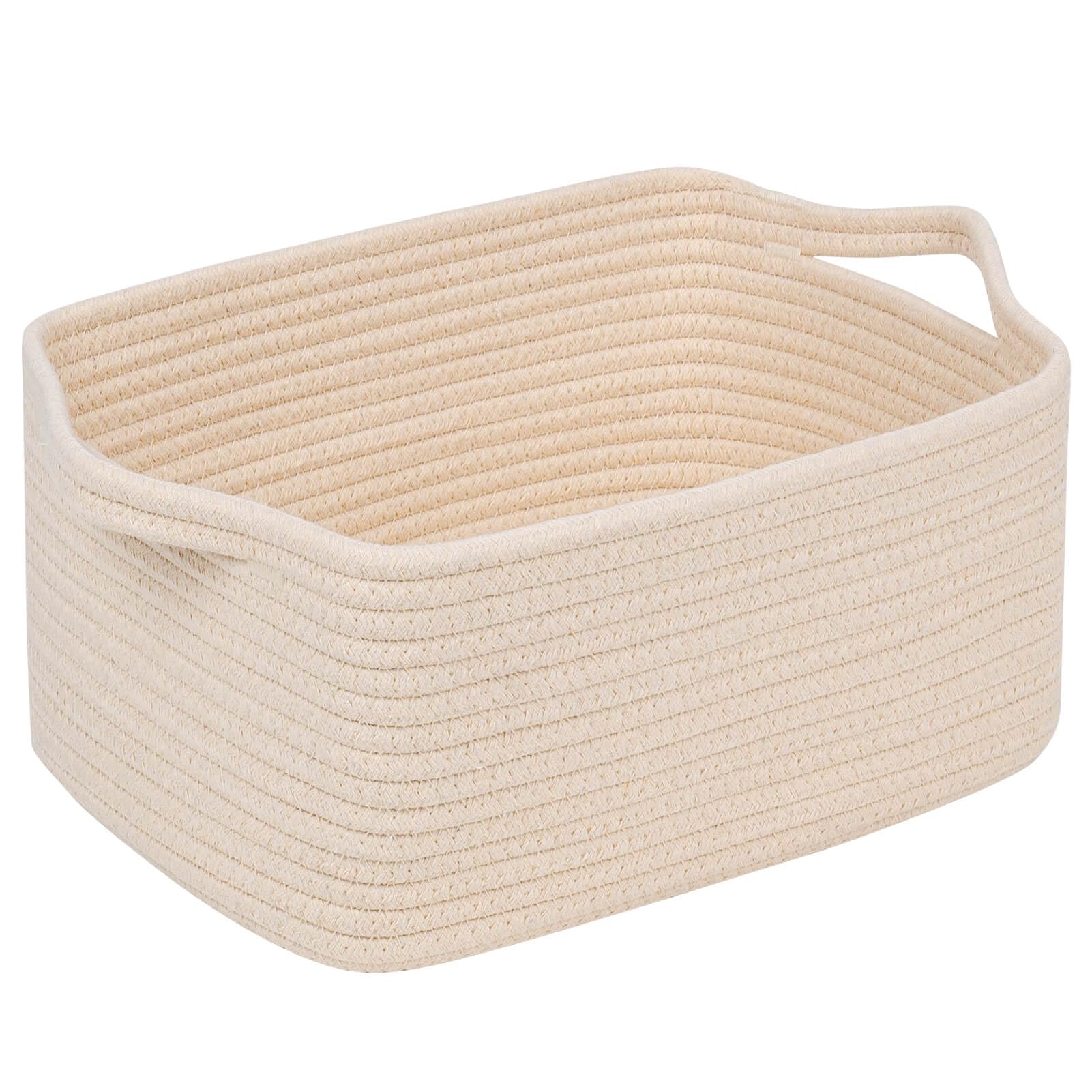 CubesLand Cube Storage Basket with rectangular shape for tidy shelves.