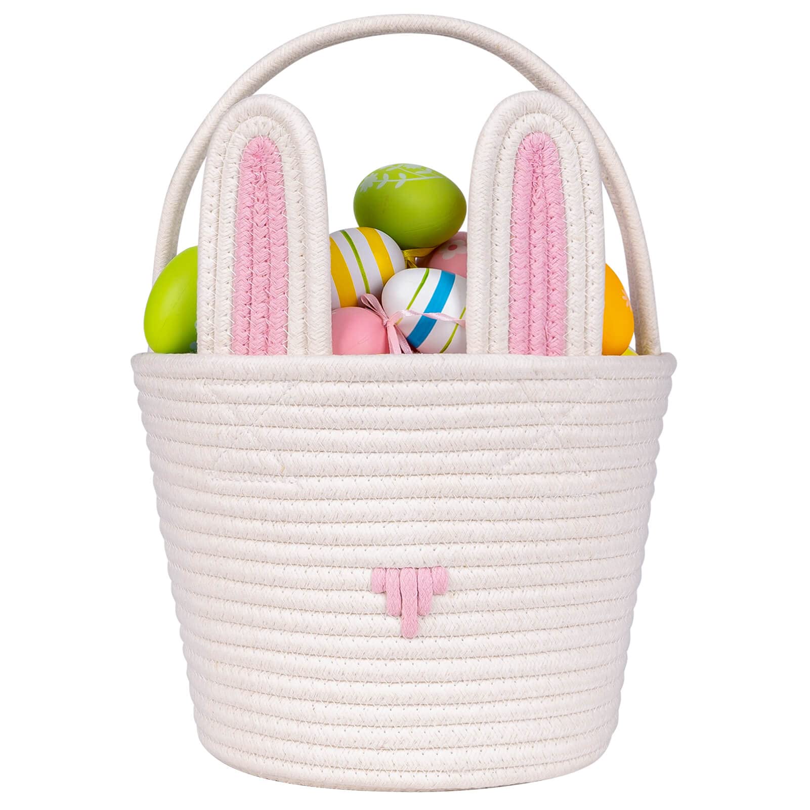 CubesLand Easter Bunny Basket with removable-ears ideal for egg hunts.