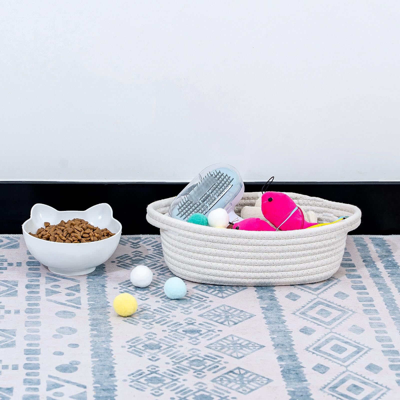 CubesLand kitchen and pantry storage basket for towels and essentials.