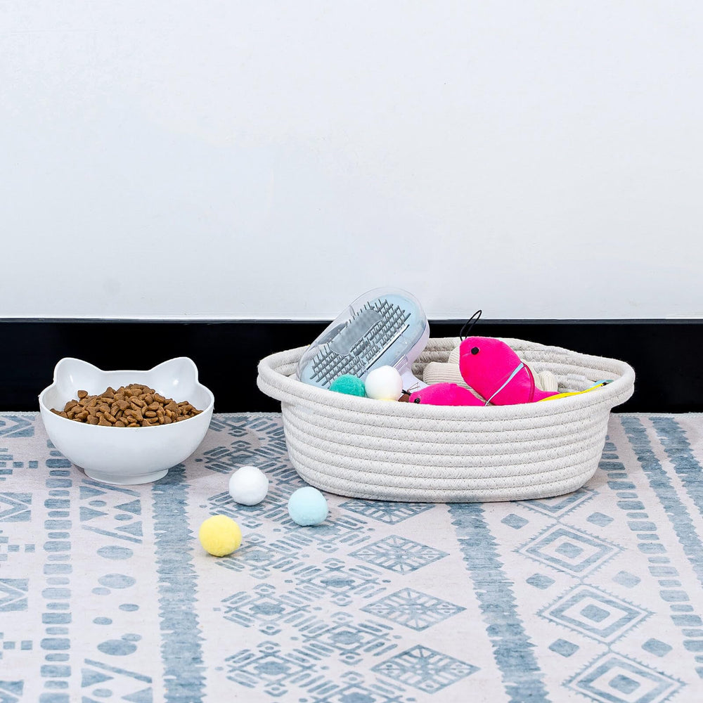 CubesLand kitchen and pantry storage basket for towels and essentials.