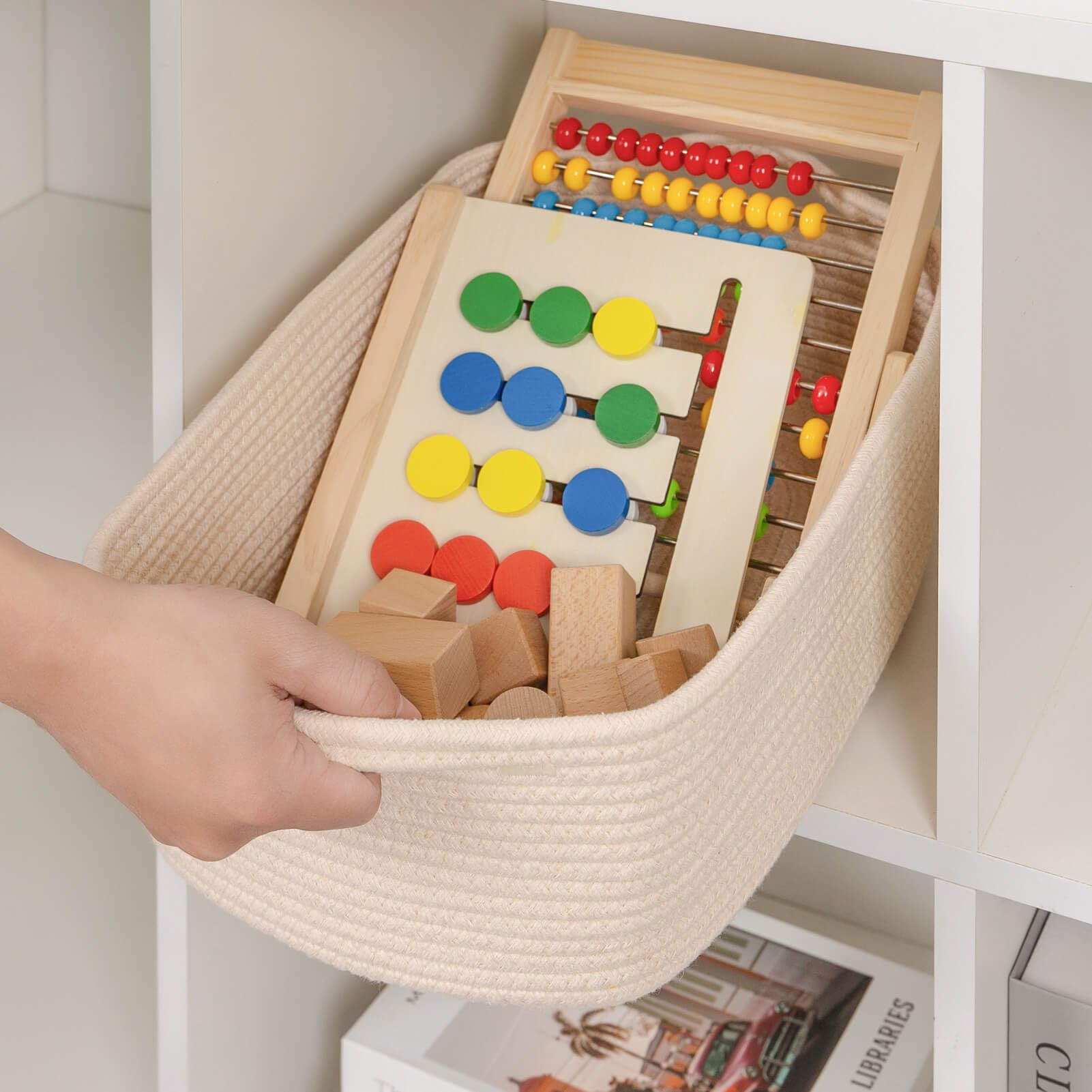 CubesLand nursery storage basket ideal for baby items and toys.