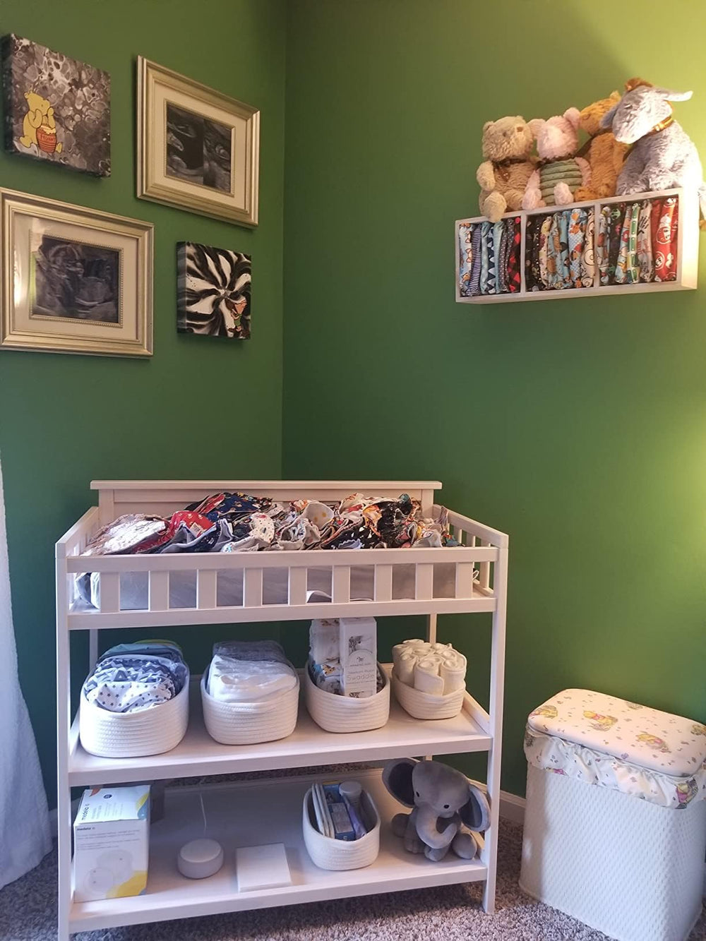 CubesLand off-white woven basket complements boho to modern decor.