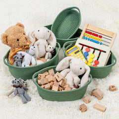 CubesLand basket set5 with handle is easily portable for organizing around the home