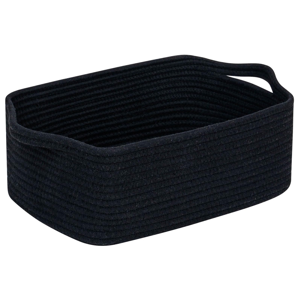 CubesLand cotton rope basket 14x10x5in, ideal nursery toy storage.
