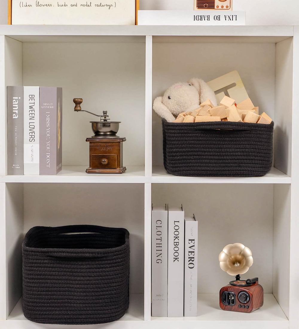 CubesLand cotton rope basket for gift storage like baby or holidays.