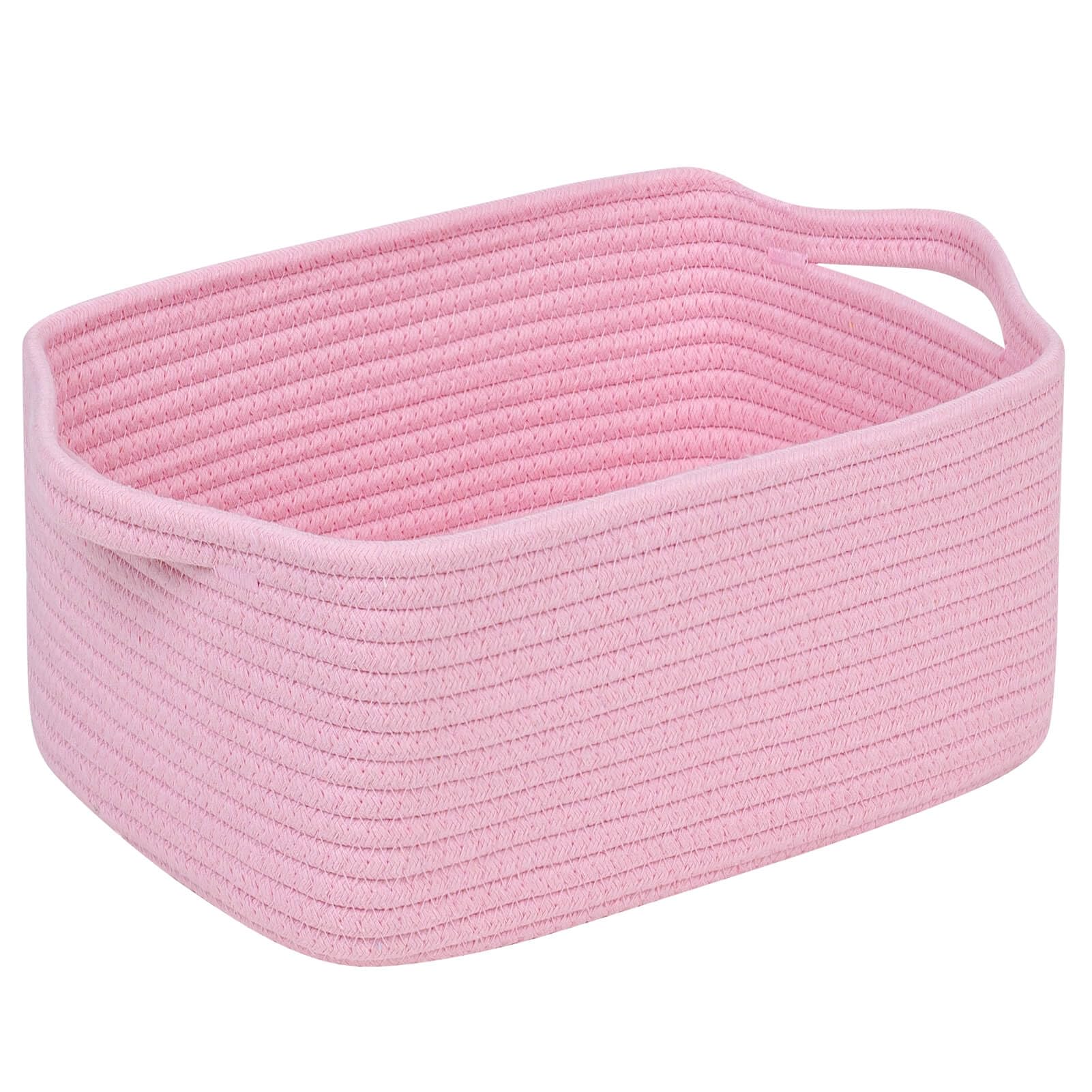 CubesLand cube storage basket 14x10x7.08in pink for tidy shelves and stylish storage