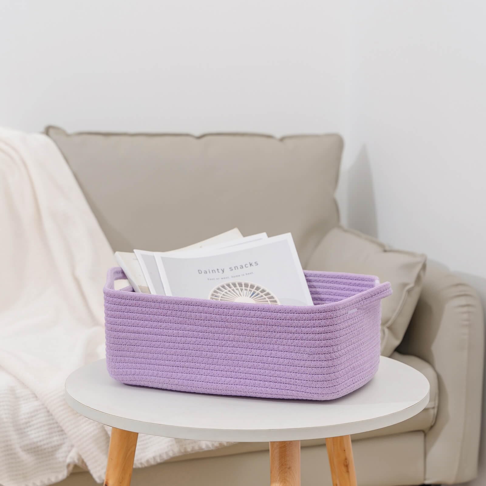 CubesLand cube storage organizer basket decor-friendly purple, complements room while organizing belongings