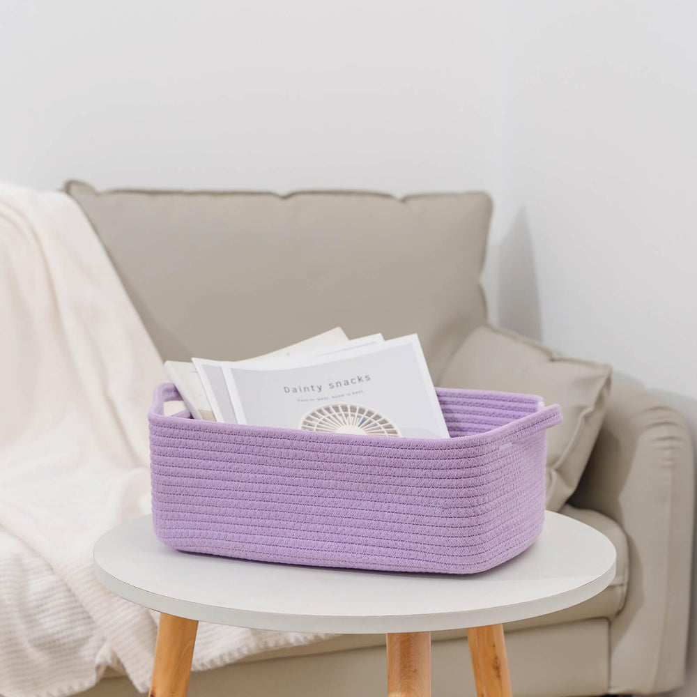 CubesLand cube storage organizer basket decor-friendly purple, complements room while organizing belongings
