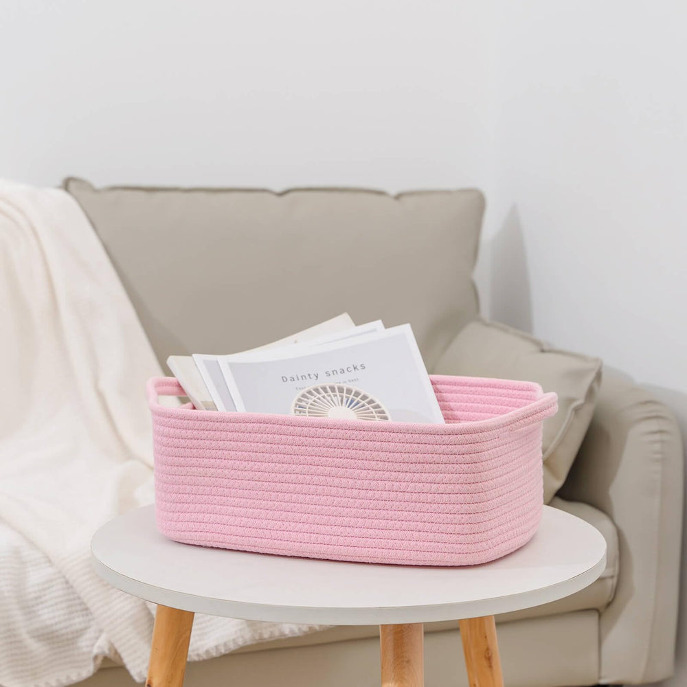 CubesLand gift-ready basket with sturdy handles for baby or birthday gifts