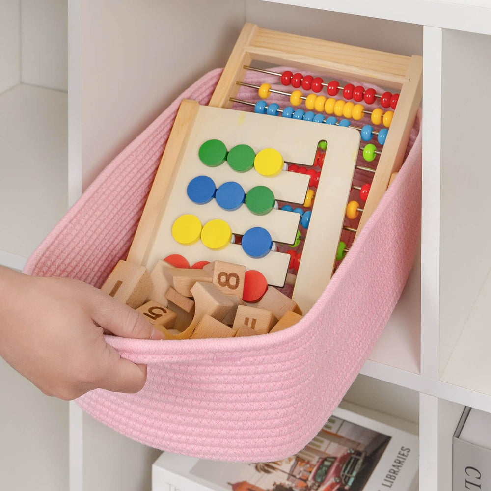 CubesLand office organizer basket for desk storage and chic organization