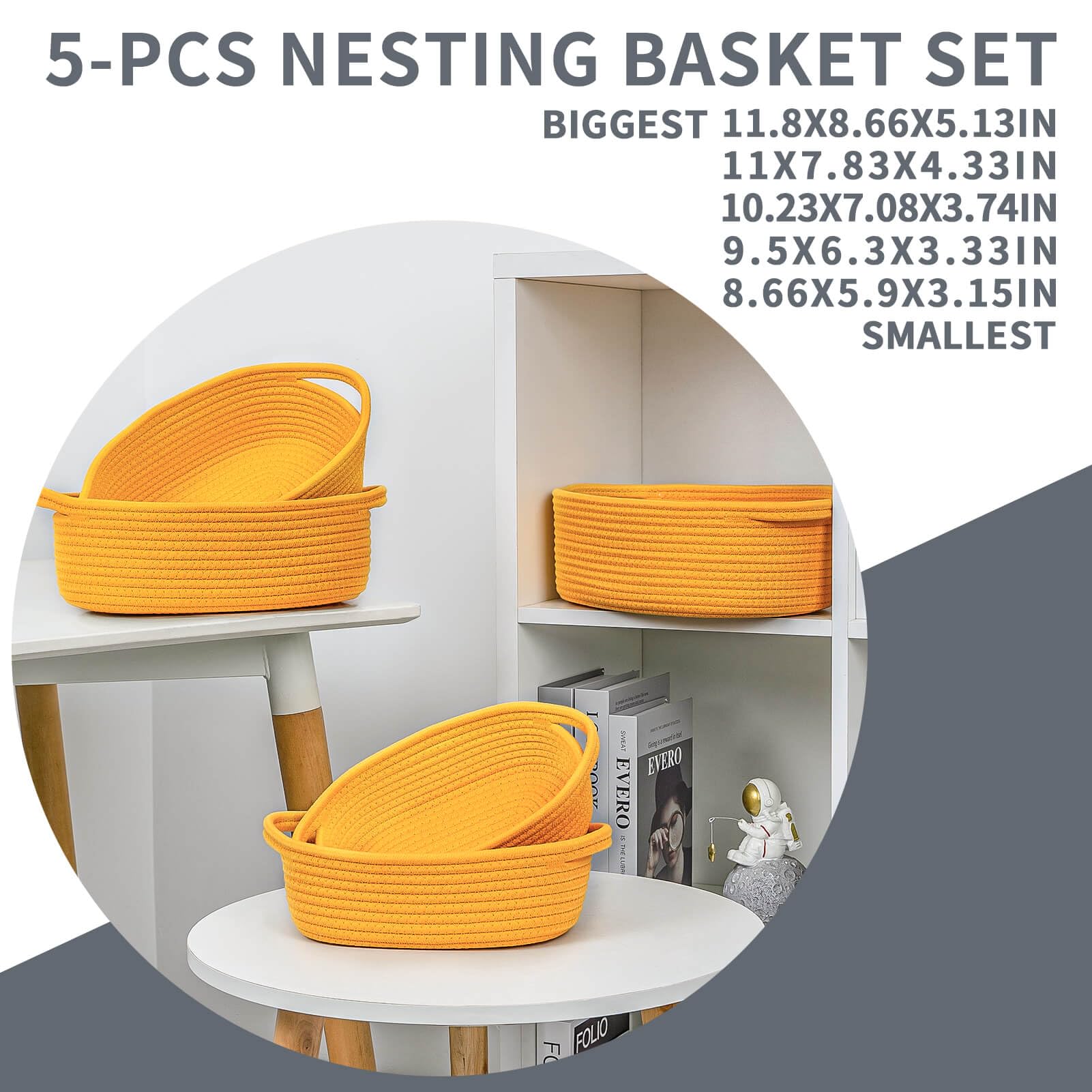 CubesLand 5-piece basket set offers versatile gifts for Easter or special occasions.