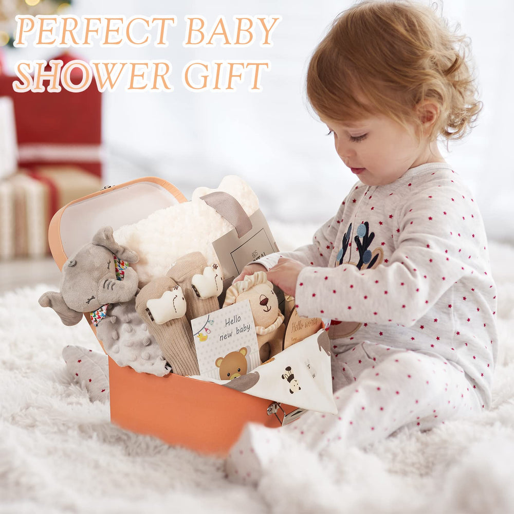 Cubotn bibs and socks with greeting card provide practical and sentimental value