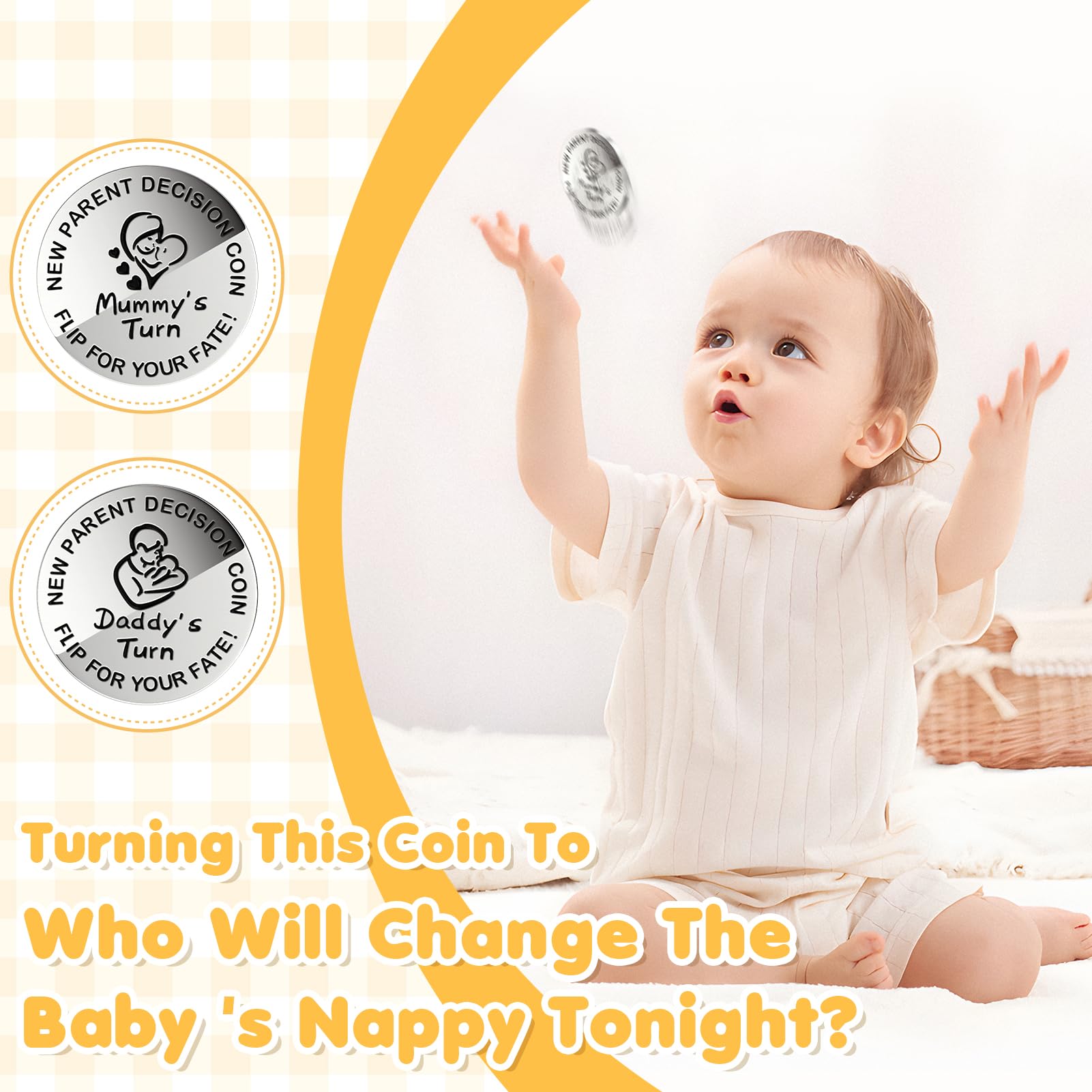 Cubotn gender-neutral onesie and gift box packaging elevate baby shower moments.