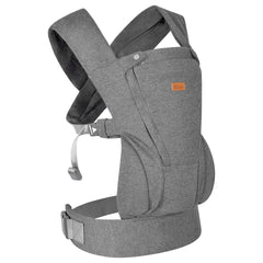 CUBY baby carrier in dark gray with quick-wear setup for busy moms