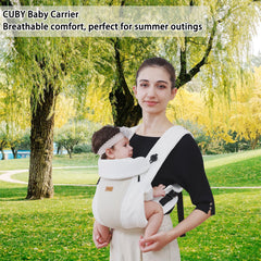 CUBY adjustable straps and waist belt for growing comfort