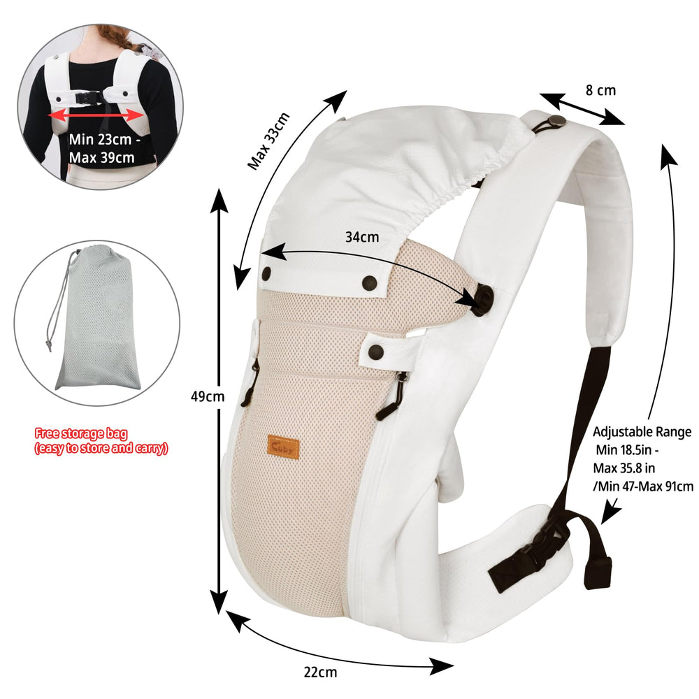 CUBY foldable design and sunshield for compact storage on the go