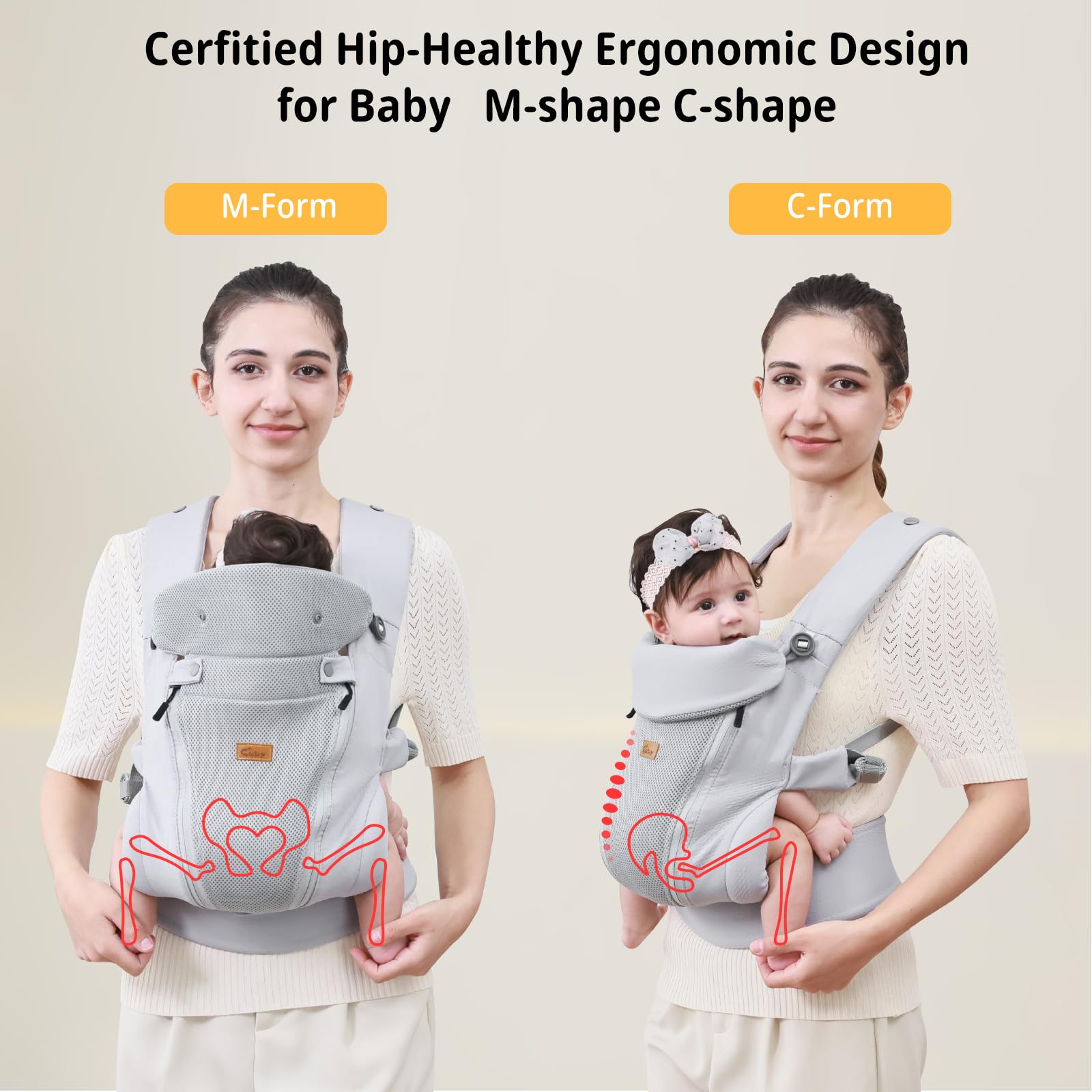 CUBY newborn carrier foldable neck pad for neck protection