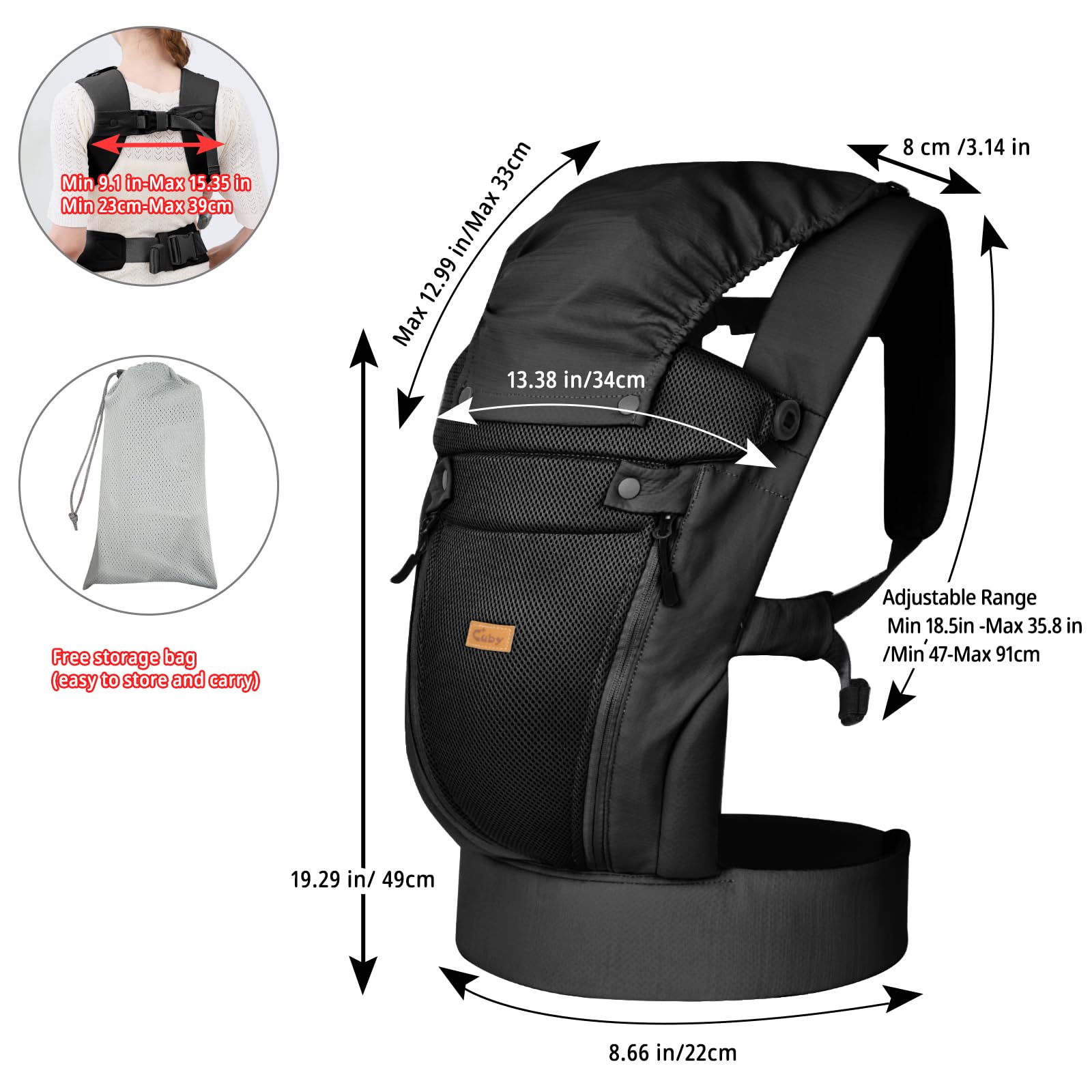 CUBY foldable neck pad protects delicate neck