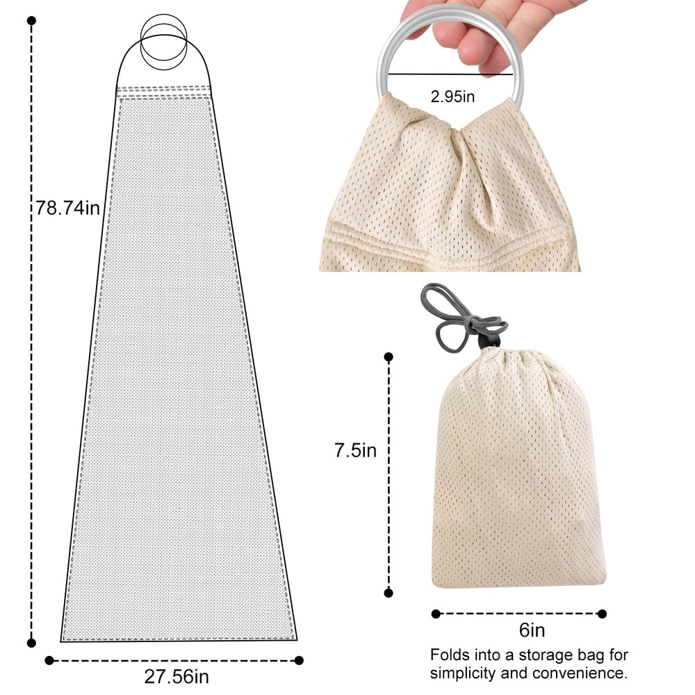 CUBY Water Baby Sling apricot silky-soft fabric for comfortable wear