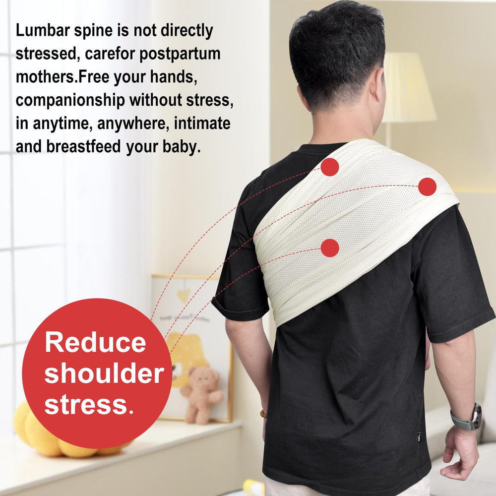 CUBY Water Baby Sling apricot suitable for newborn to toddler use