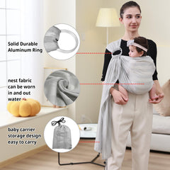 Cuby Water Baby Sling breathable mesh closeup highlights cooling fabric for hot days.