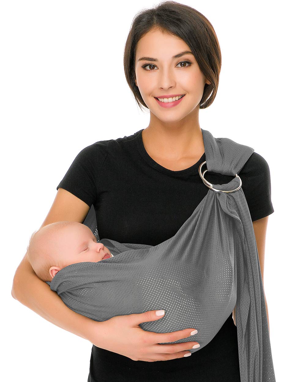 Cuby Water Baby Sling breathable-mesh delivers cooler comfort during hot days.