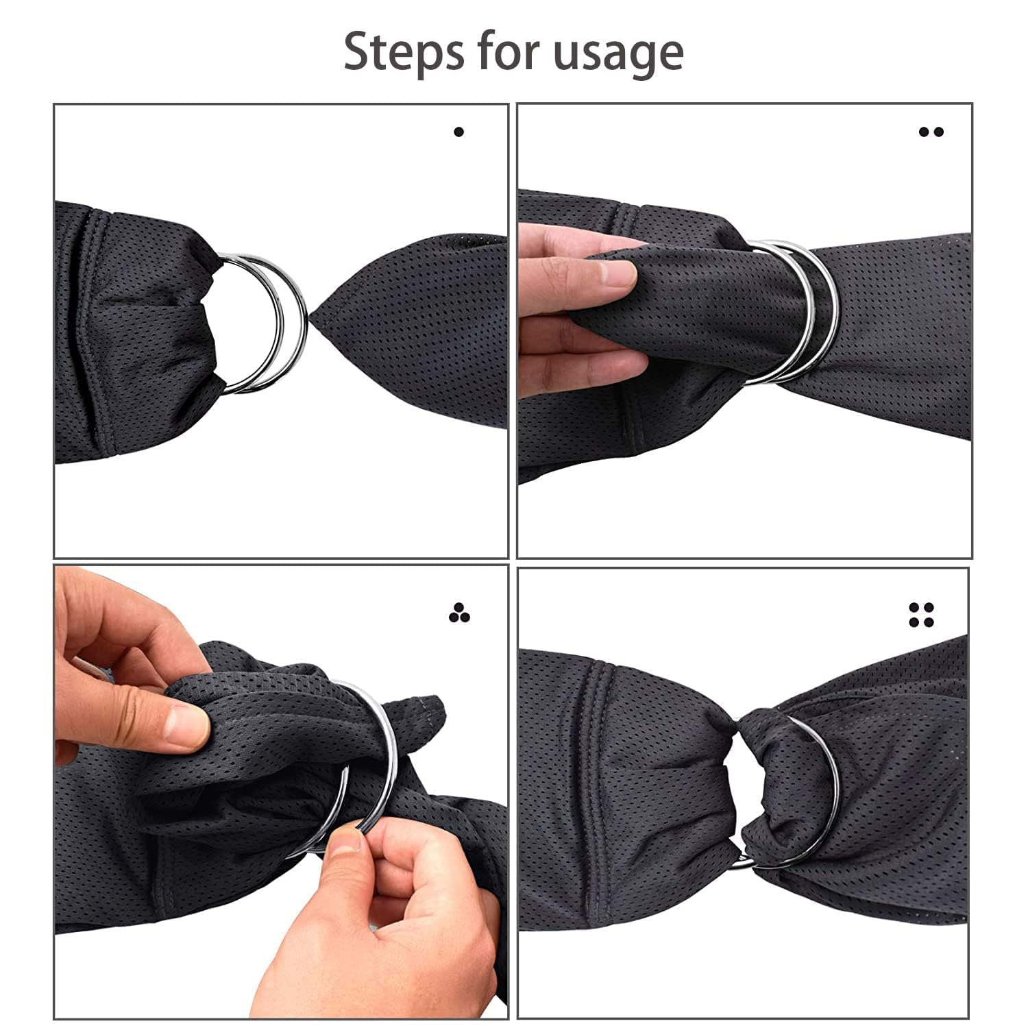 Cuby Water Baby Sling dark gray color option.