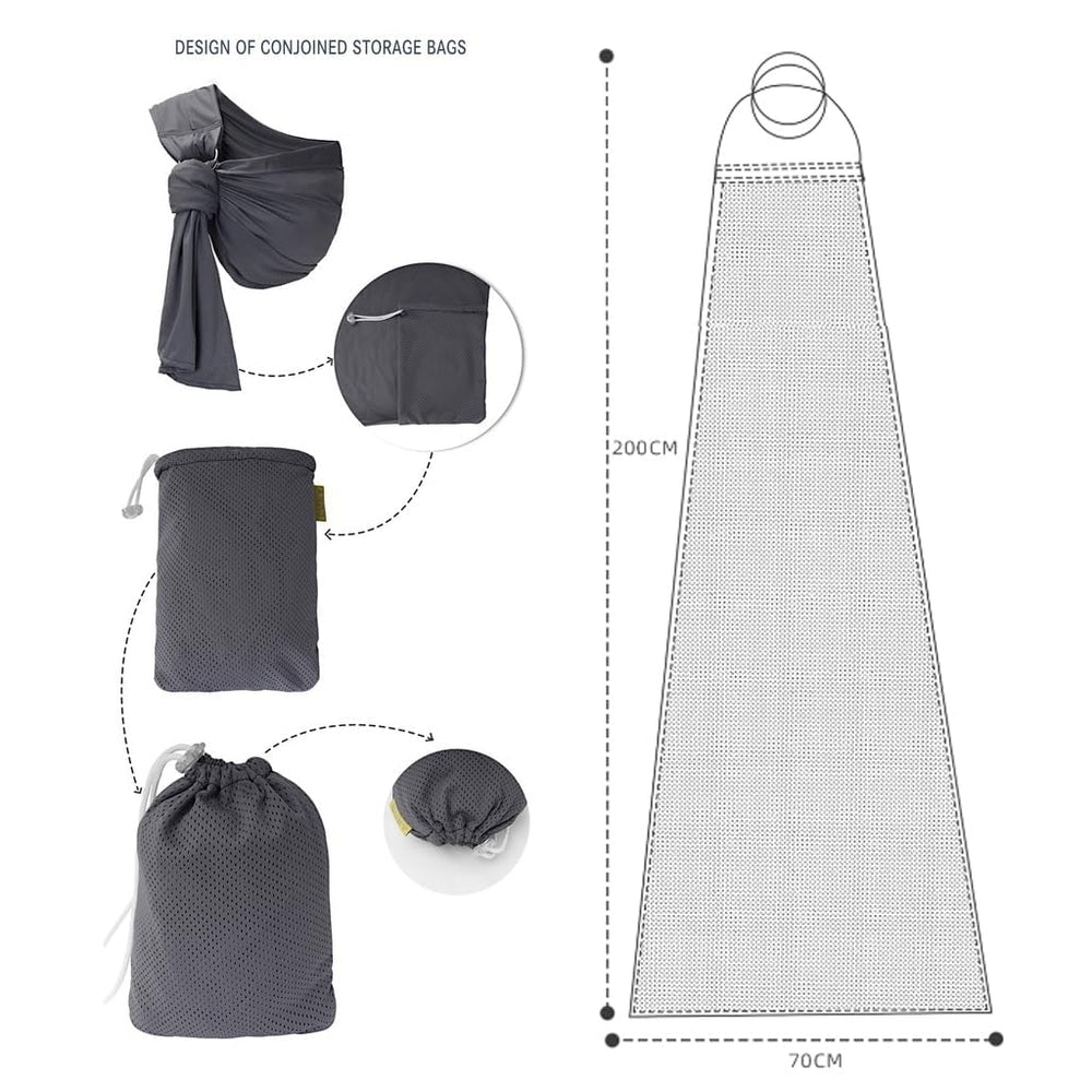 Cuby Water Baby Sling hands-free support for effortless mobility.