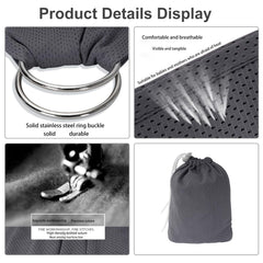 Cuby Water Baby Sling mesh fabric close-up highlights breathable comfort.