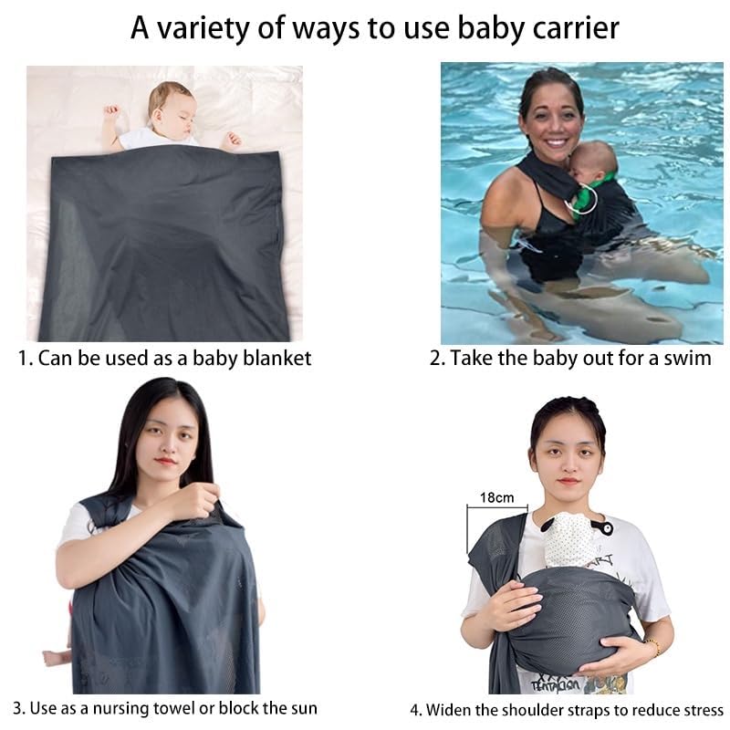 Cuby Water Baby Sling suitable for newborns to toddlers.