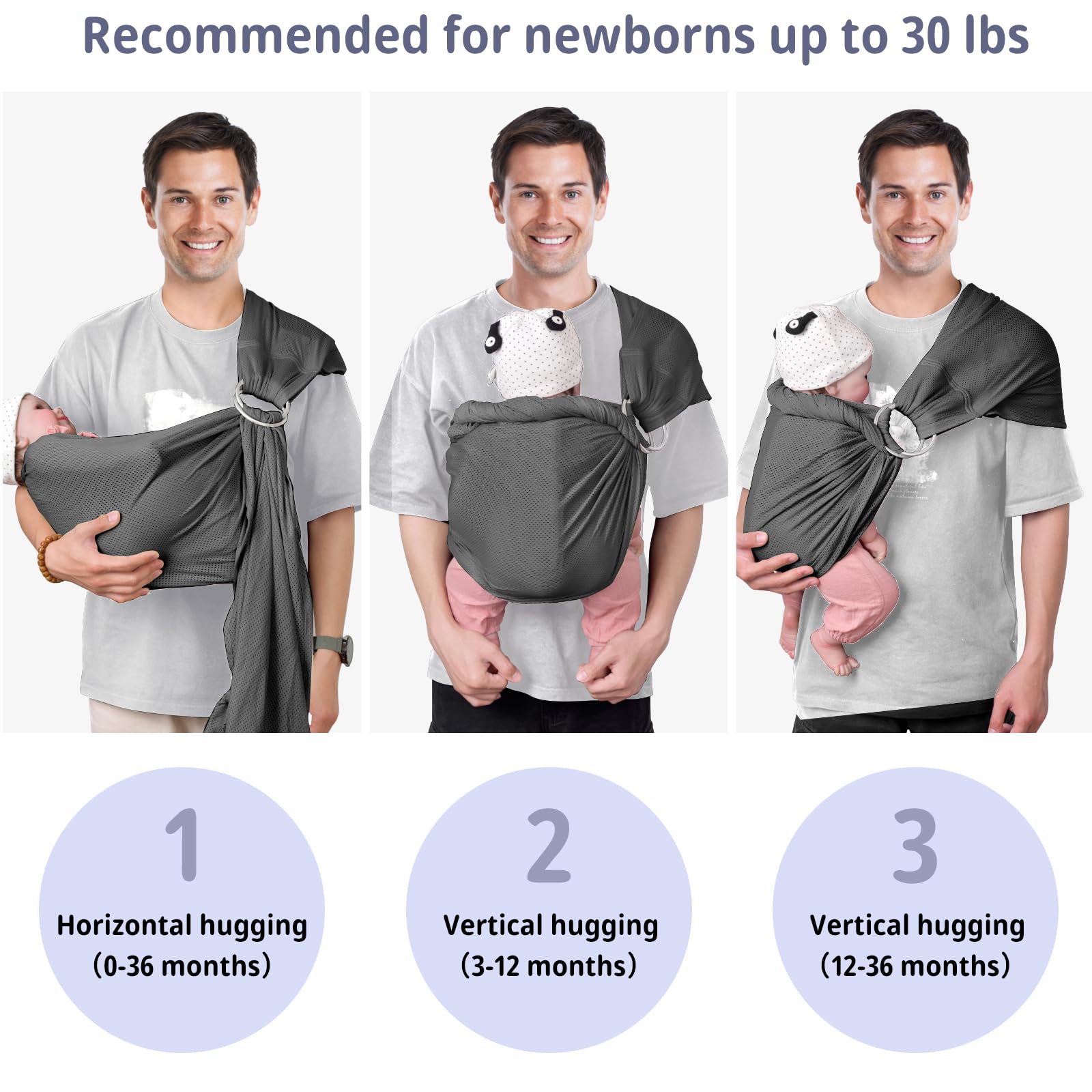 Cuby Water Baby Sling quick-drying fabric after water play.