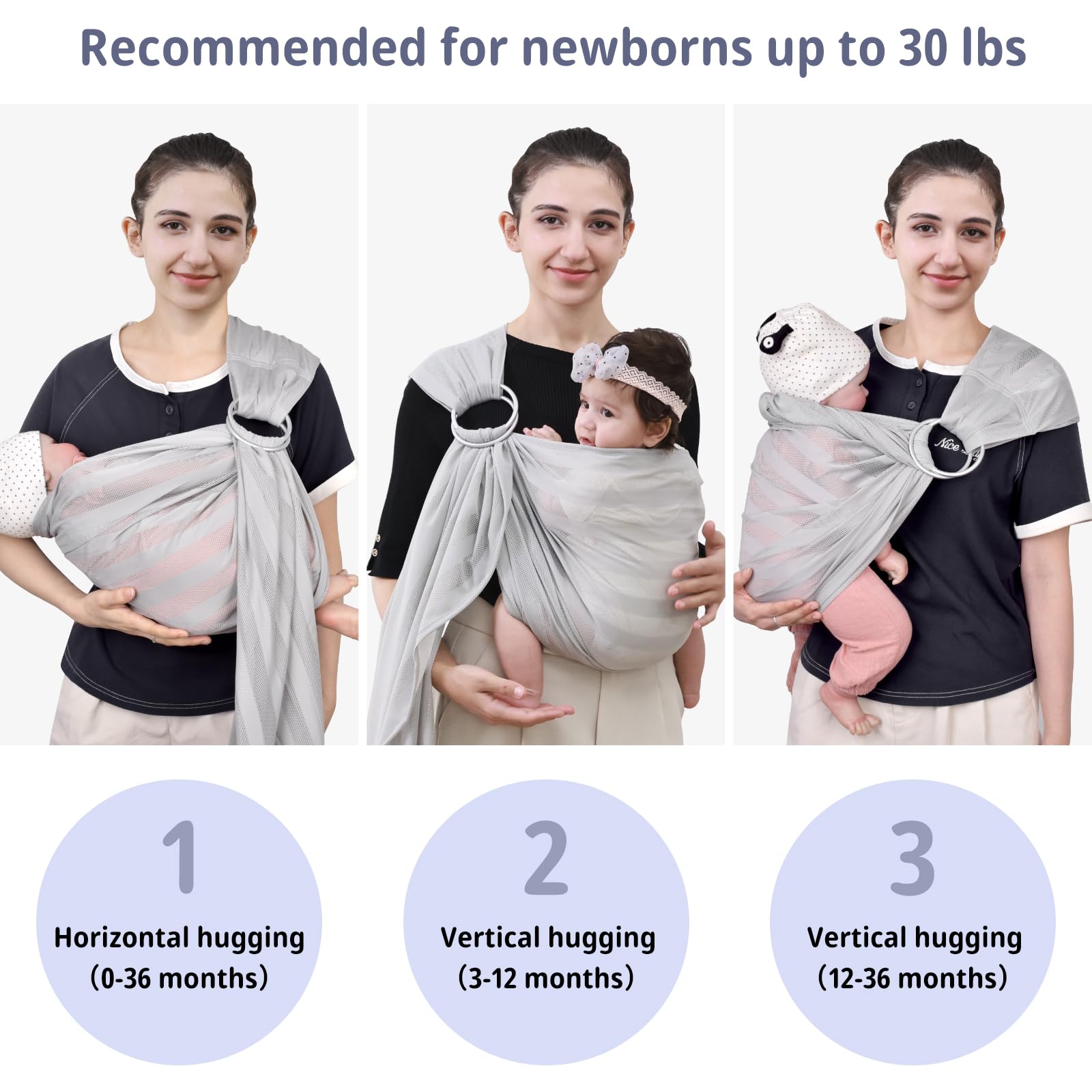 Cuby Water Baby Sling quick-drying fabric demonstrates travel-ready moisture management.