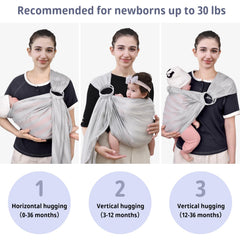 Cuby Water Baby Sling quick-drying fabric demonstrates travel-ready moisture management.