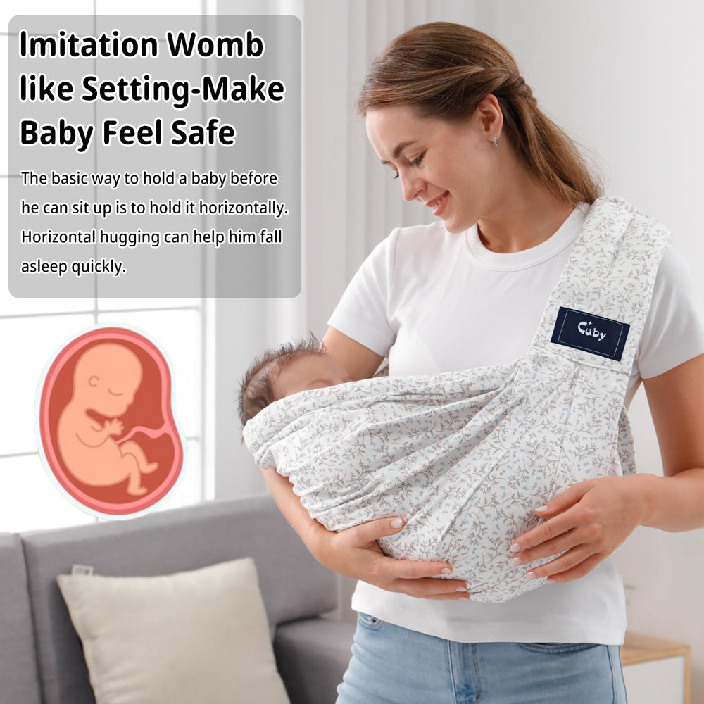 CUBY Wrap double safety lock demonstrates secure fit and hip comfort.