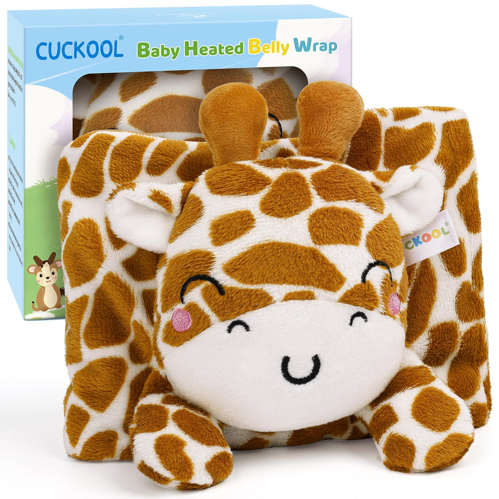 Cuckool baby belly wrap heat pack soothes tummy warmth.