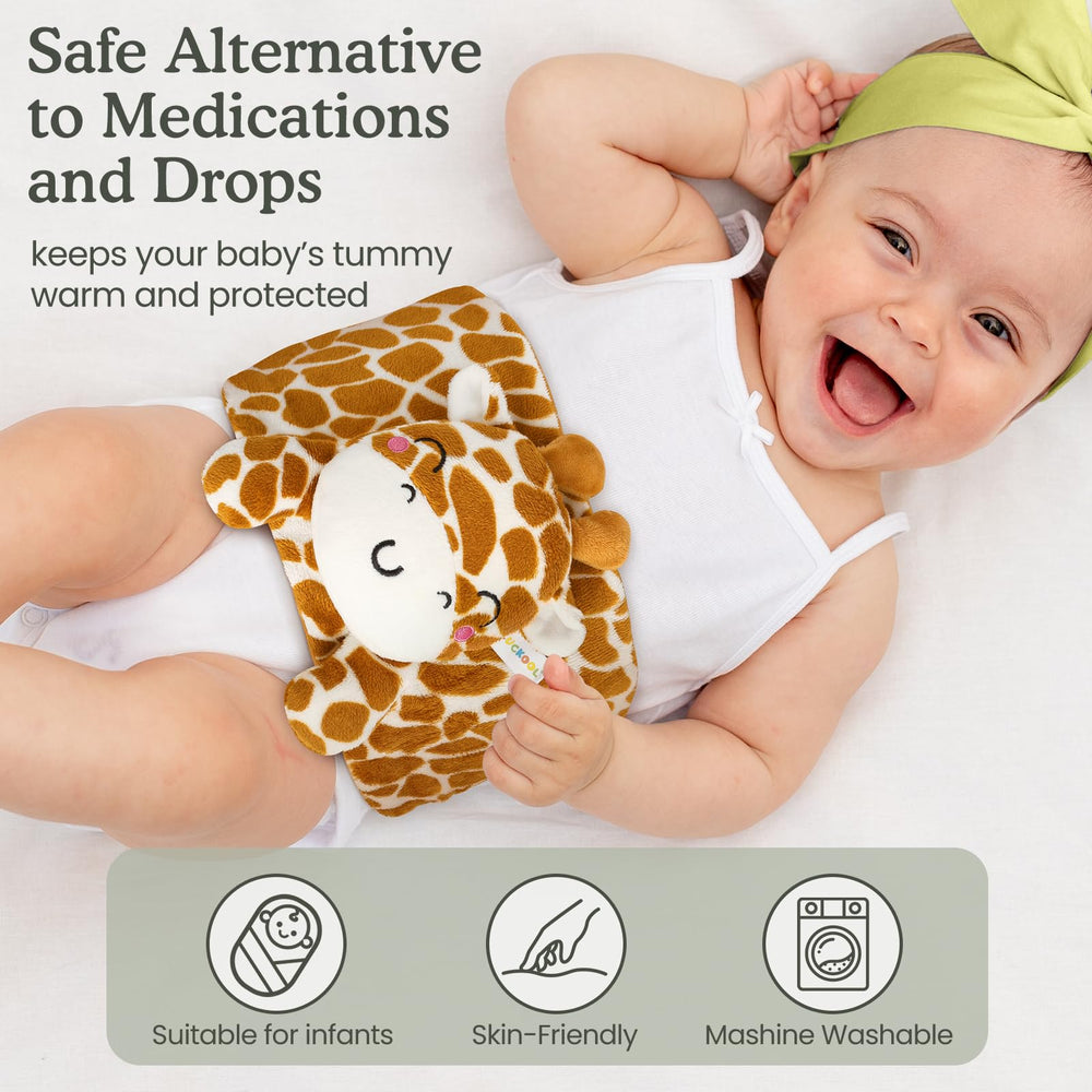 Cuckool belly warmer plush fabric for newborns to toddlers.